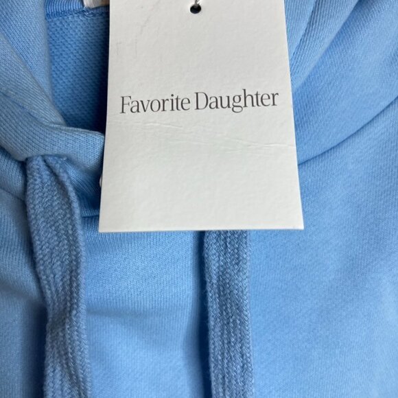 Favorite Daughter Mask Hoodie in Baby Blue Size XS
